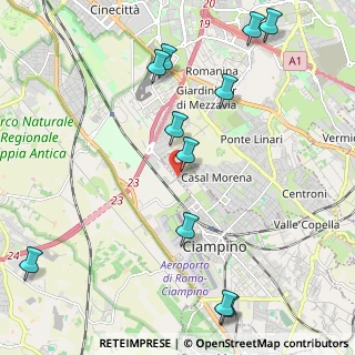 Mappa Via R. Bianchi Bandinelli, 00178 Roma RM, Italia (2.77091)