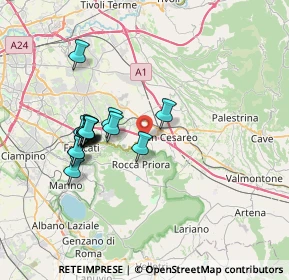 Mappa Via della Faeta, 00030 San Cesareo RM, Italia (6.88133)