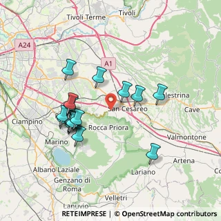 Mappa Via della Faeta, 00030 San Cesareo RM, Italia (7.305)