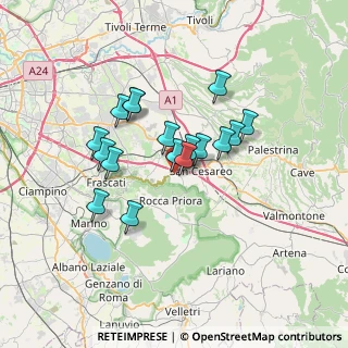 Mappa Via della Faeta, 00030 San Cesareo RM, Italia (5.73765)