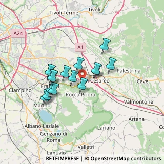 Mappa Via della Faeta, 00030 San Cesareo RM, Italia (6.04)