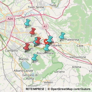 Mappa Via della Faeta, 00030 San Cesareo RM, Italia (5.615)