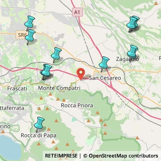 Mappa Via della Faeta, 00030 San Cesareo RM, Italia (5.93385)