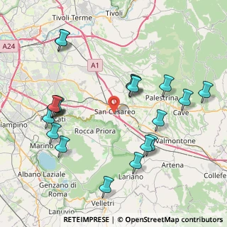 Mappa Via Francesco Crispi, 00030 San Cesareo RM, Italia (9.6605)