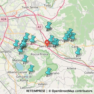 Mappa Via Francesco Crispi, 00030 San Cesareo RM, Italia (8.416)