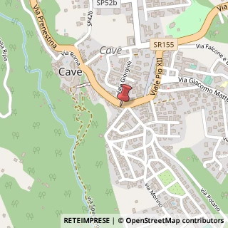 Mappa Via Vittorio Sessi, 1, 00033 Cave, Roma (Lazio)