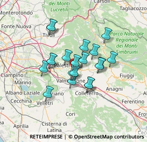 Mappa Via Pasquazzi Gregorio, 00033 Cave RM, Italia (10.866)