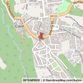 Mappa Via T. Boccuccia, 1, 00033 Cave, Roma (Lazio)