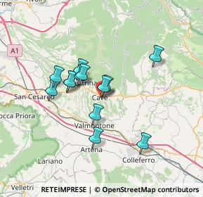 Mappa Via Pasquazzi Gregorio, 00033 Cave RM, Italia (5.81692)