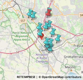 Mappa Via Antonio Segni, 00043 Ciampino RM, Italia (2.80857)