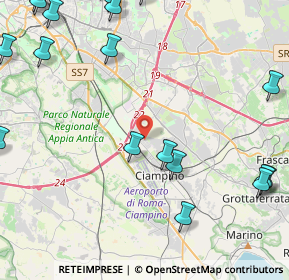 Mappa Via Antonio Segni, 00043 Ciampino RM, Italia (6.891)