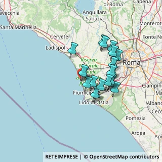 Mappa Via degli Atolli, 00054 Focene RM, Italia (11.5395)
