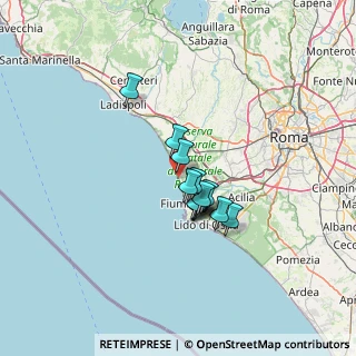 Mappa Via degli Atolli, 00054 Focene RM, Italia (9.07846)