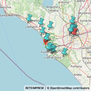 Mappa Via degli Atolli, 00054 Focene RM, Italia (15.8855)