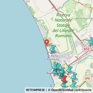 Mappa Via degli Atolli, 00054 Focene RM, Italia (6.89846)
