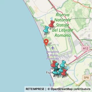 Mappa Via degli Atolli, 00054 Focene RM, Italia (5.53167)
