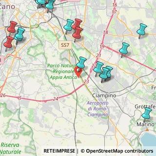 Mappa Via del Casale della Sergetta, 00178 Roma RM, Italia (6.489)