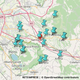 Mappa Via dei Pioppi, 00030 San Cesareo RM, Italia (8.8165)