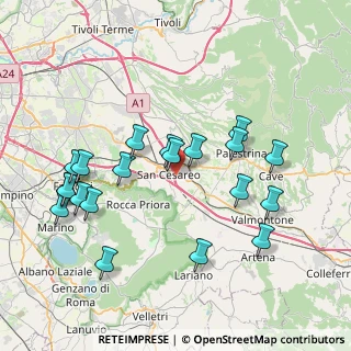 Mappa Via dei Pioppi, 00030 San Cesareo RM, Italia (8.6065)