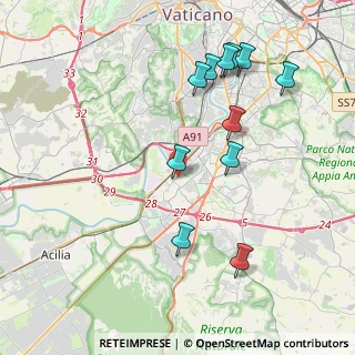 Mappa Via Mario Mona, 00144 Roma RM, Italia (4.43636)