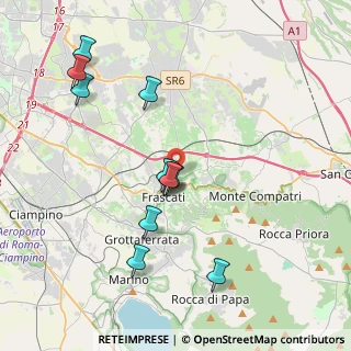 Mappa Via Giuseppe Romita, 00044 Frascati RM, Italia (4.10909)