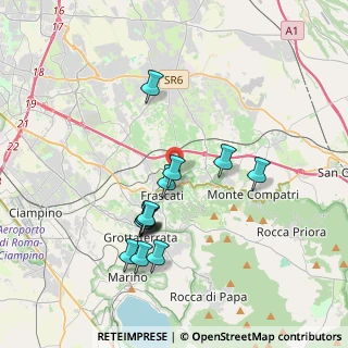 Mappa Via Giuseppe Romita, 00044 Frascati RM, Italia (3.71538)