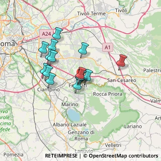 Mappa Via Giuseppe Romita, 00044 Frascati RM, Italia (6.10467)