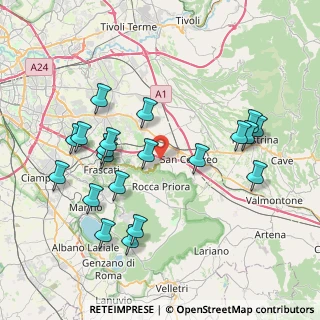 Mappa Via Prusst, 00030 Colonna RM, Italia (8.673)