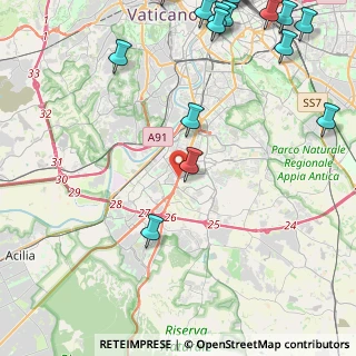 Mappa Strada Regionale, 00144 Roma RM, Italia (6.98063)