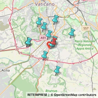 Mappa Strada Regionale, 00144 Roma RM, Italia (3.02917)