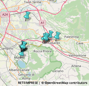 Mappa Via delle Scienze, 00030 San Cesareo RM, Italia (6.36077)