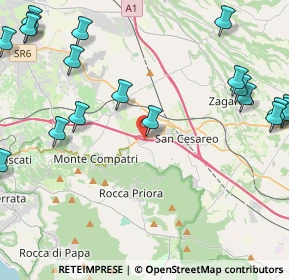 Mappa Via delle Scienze, 00030 San Cesareo RM, Italia (6.5735)