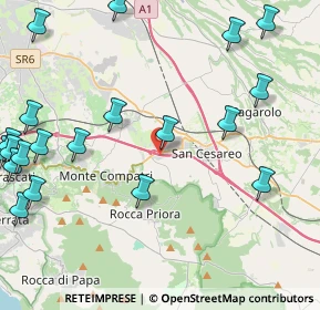 Mappa Via delle Scienze, 00030 San Cesareo RM, Italia (6.1945)