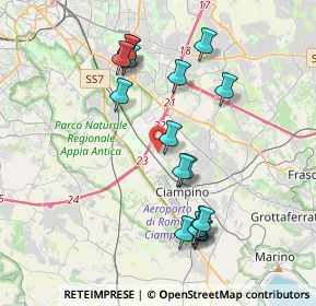 Mappa Via Ranuccio Bianchi Bandinelli, 00178 Ciampino RM, Italia (4.09118)