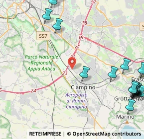 Mappa Via Ranuccio Bianchi Bandinelli, 00178 Ciampino RM, Italia (6.9325)