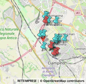 Mappa Via Ranuccio Bianchi Bandinelli, 00178 Ciampino RM, Italia (1.3465)
