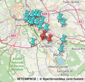 Mappa Via Ranuccio Bianchi Bandinelli, 00178 Ciampino RM, Italia (6.6595)