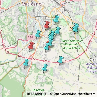 Mappa Via Marino Ghetaldi, 00143 Roma RM, Italia (3.32067)