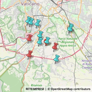 Mappa Via Marino Ghetaldi, 00143 Roma RM, Italia (3.51333)