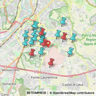 Mappa Via Marino Ghetaldi, 00143 Roma RM, Italia (1.6525)