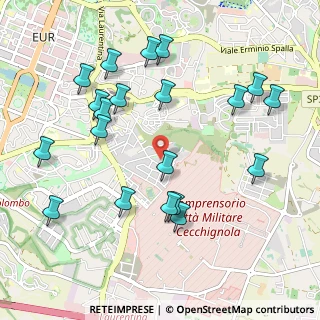 Mappa Via Marino Ghetaldi, 00143 Roma RM, Italia (1.183)