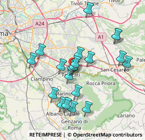 Mappa Via Metrodoro, 00044 Frascati RM, Italia (7.3755)