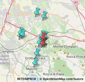 Mappa Via Metrodoro, 00044 Frascati RM, Italia (2.61714)