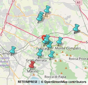 Mappa Via Metrodoro, 00044 Frascati RM, Italia (3.81077)