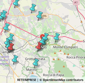 Mappa Via Metrodoro, 00044 Frascati RM, Italia (5.3275)