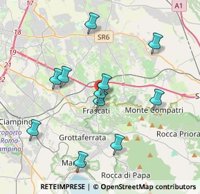 Mappa Via Metrodoro, 00044 Frascati RM, Italia (3.89909)