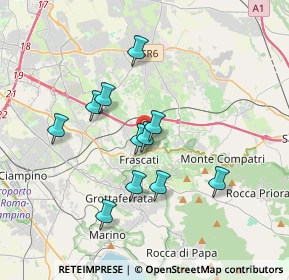 Mappa Via Metrodoro, 00044 Frascati RM, Italia (3.25636)