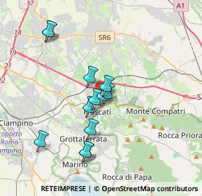 Mappa Via Metrodoro, 00044 Frascati RM, Italia (3.36833)