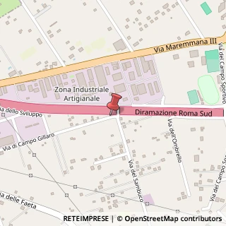 Mappa Via di campo gillaro, 00030 San Cesareo, Roma (Lazio)