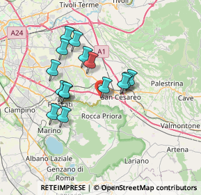 Mappa Via dei Pratoni Parti Comuni, 00030 Colonna RM, Italia (6.38067)